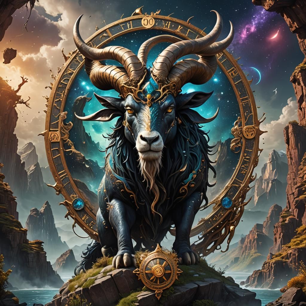 Zodiac Capricorn Fantasy Concept Art
