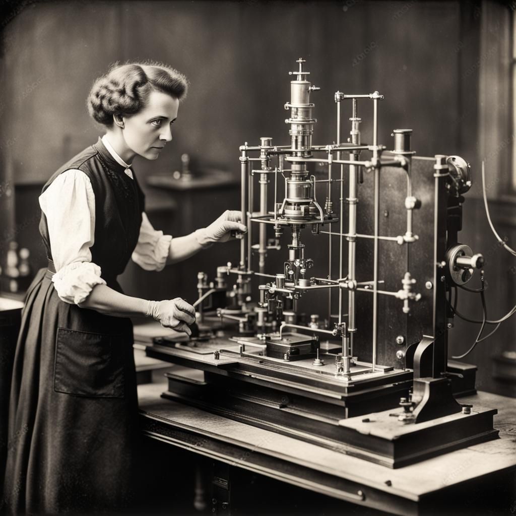Marie Curie Pioneers Radiography: Vintage Photo