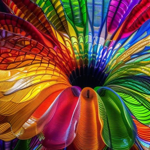 Vibrant Butterfly Rainbow in Stunning Photorealistic Style