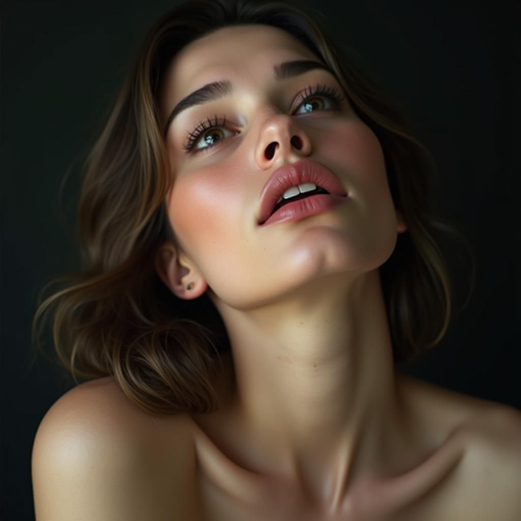 Photorealistic Portrait of a Vivacious Woman