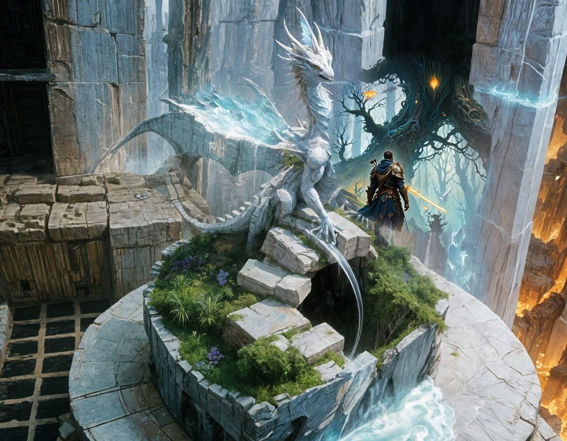 Fantastical Matte Painting in Deep Color, 8K