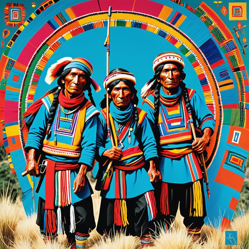 Polychromatic Quechua Renegade: AI Generated Image