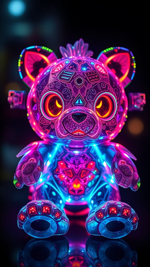 High-Tech Holographic Plush Toy with Elaborate Design