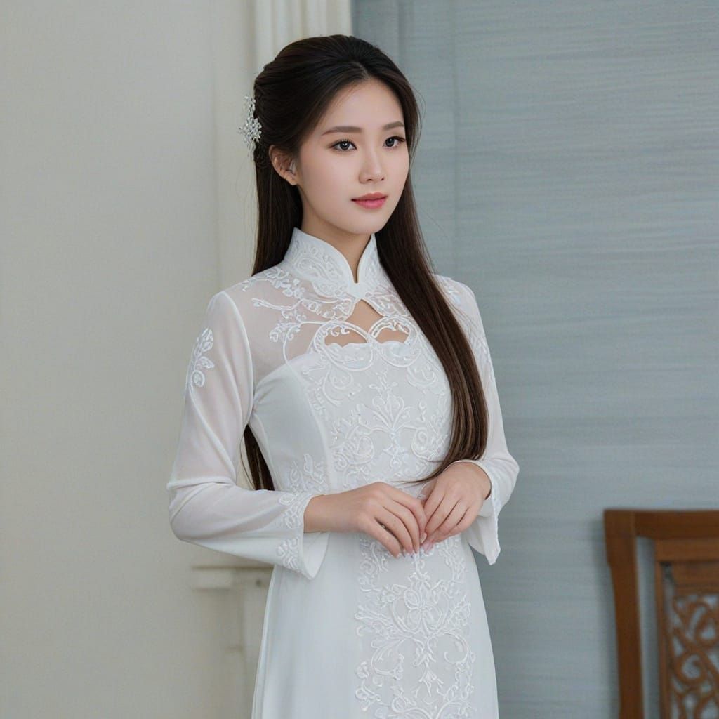 Modern Ao Dai Beauty Revealed in Intimate Portrait