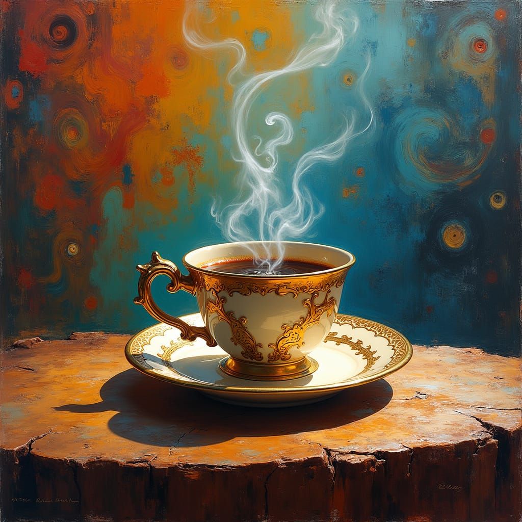 Exquisite Surrealist Coffee Still Life