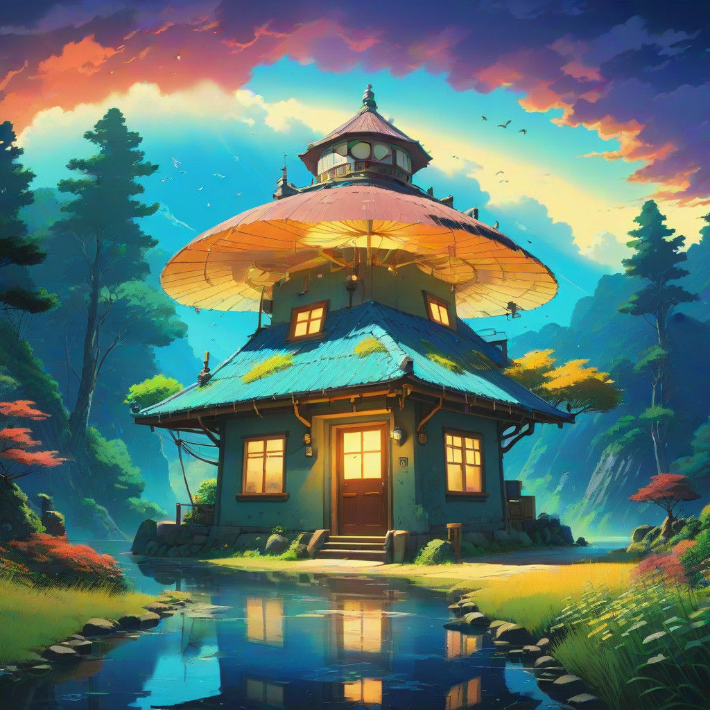 Anime-Inspired Studio Ghibli Concept Art