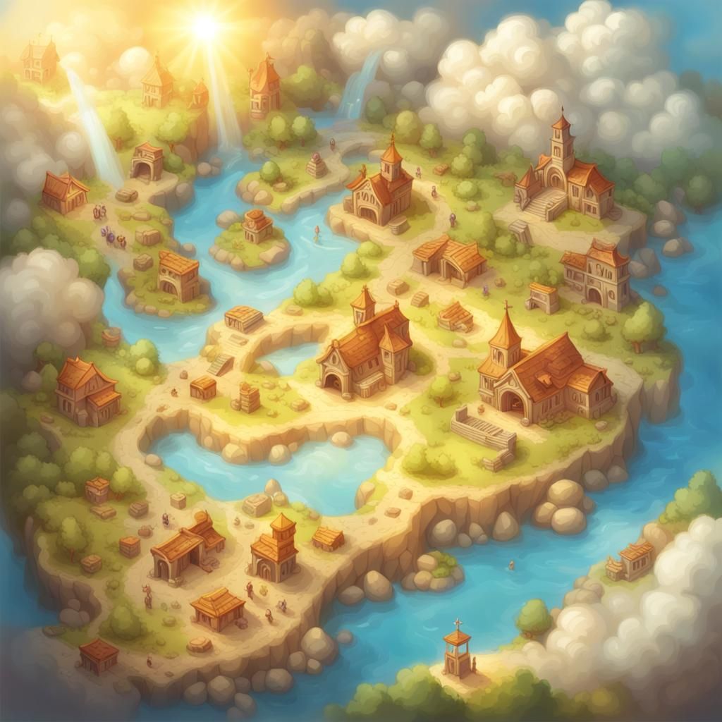 Treasure Map in Divine Sunshine