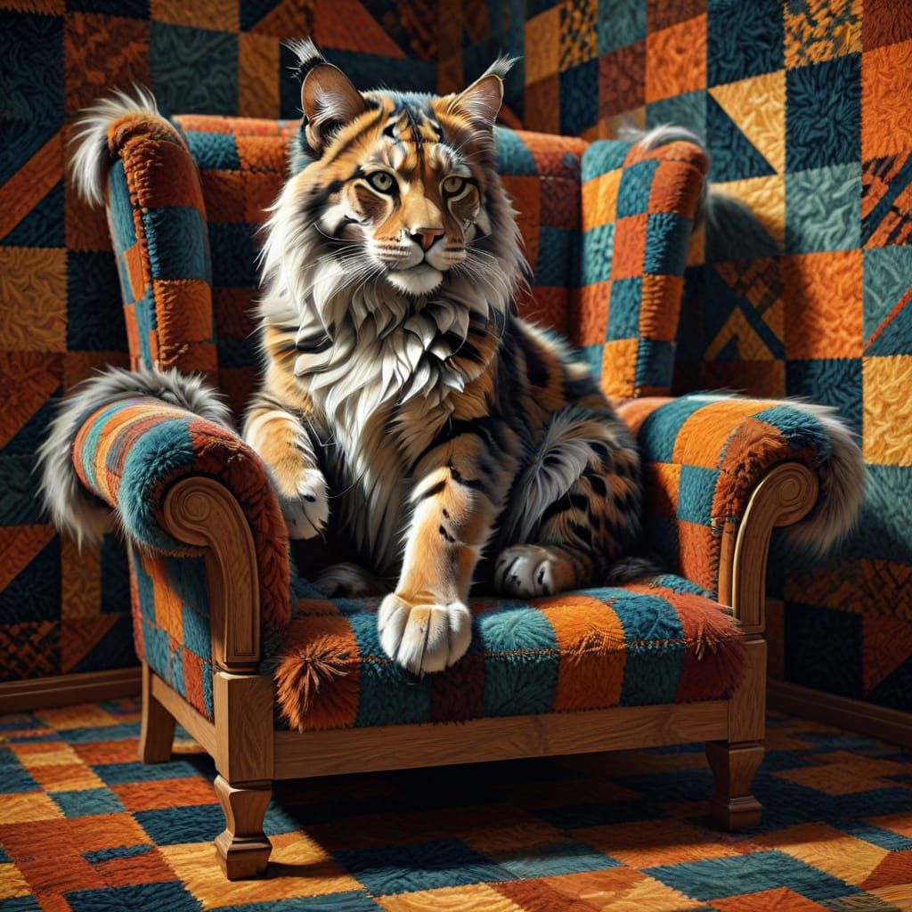 Feline Form in Geometric Harmony