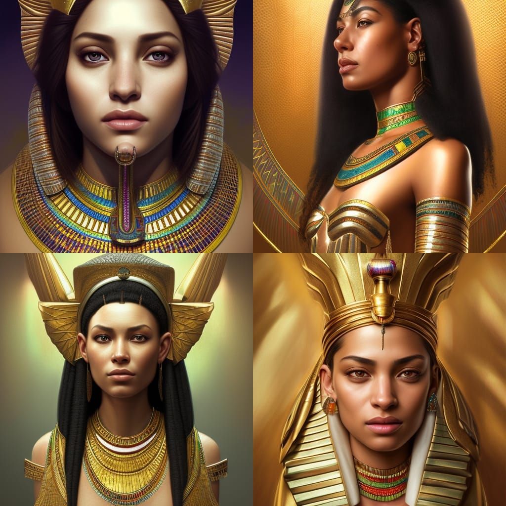 Hyperrealistic Portrait of Egyptian Queen MerNeith