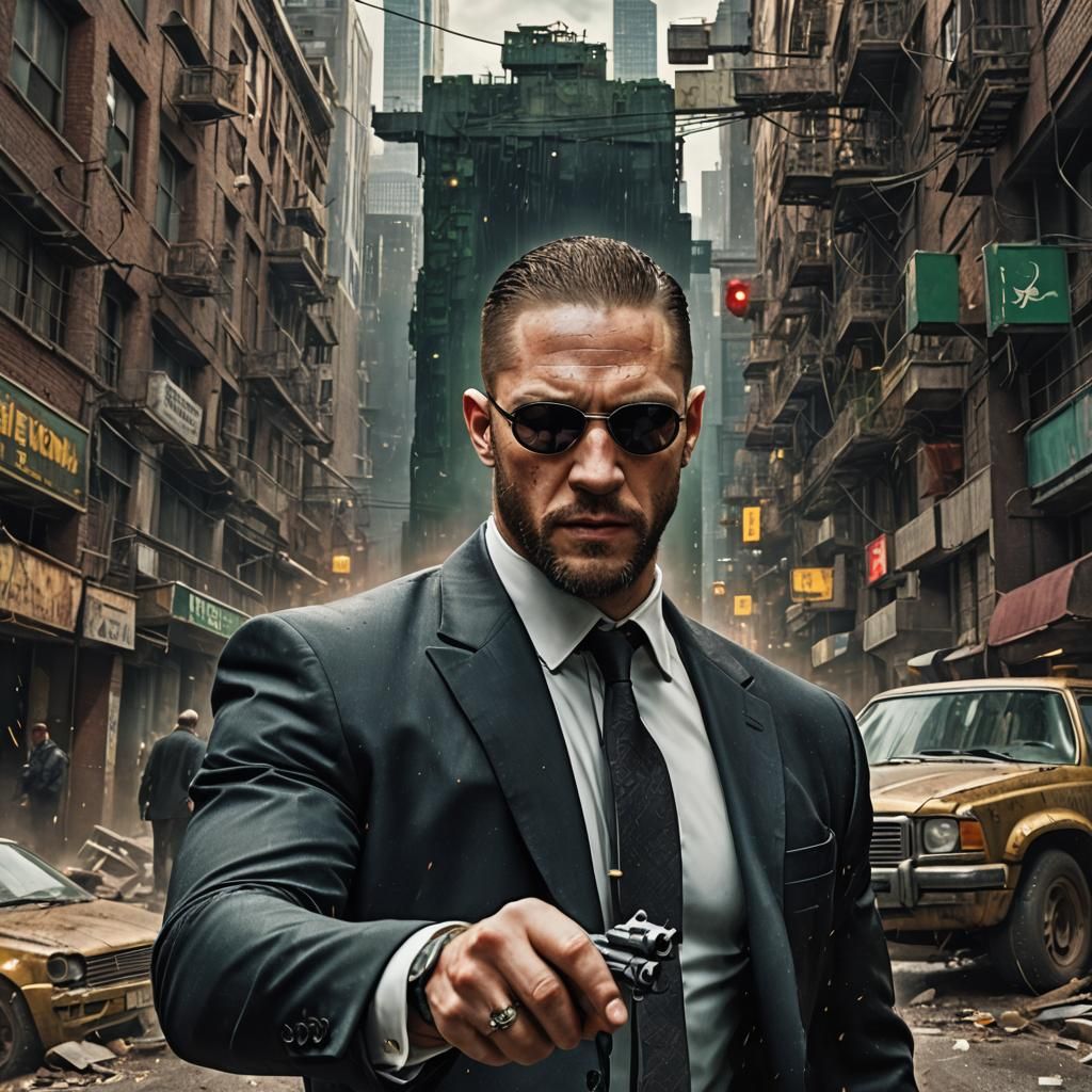 Agent Smith as Detailed Matte Painting