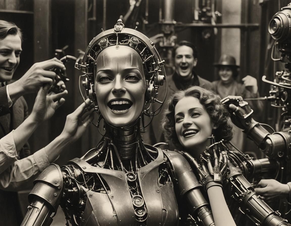 Metropolis Maria Robot Transformation: 1910s Photography
