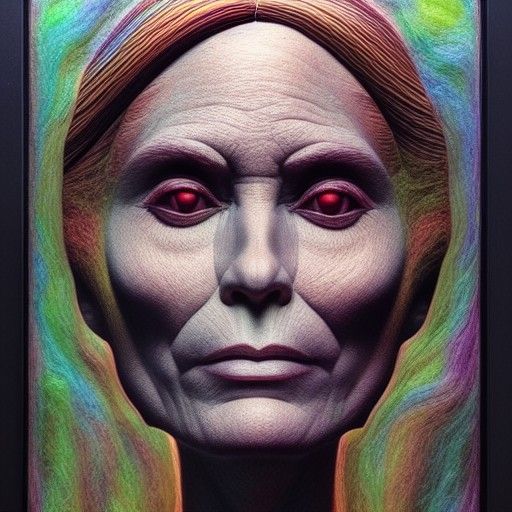 George Jones Biopunk Portrait in Cel-Shaded Style