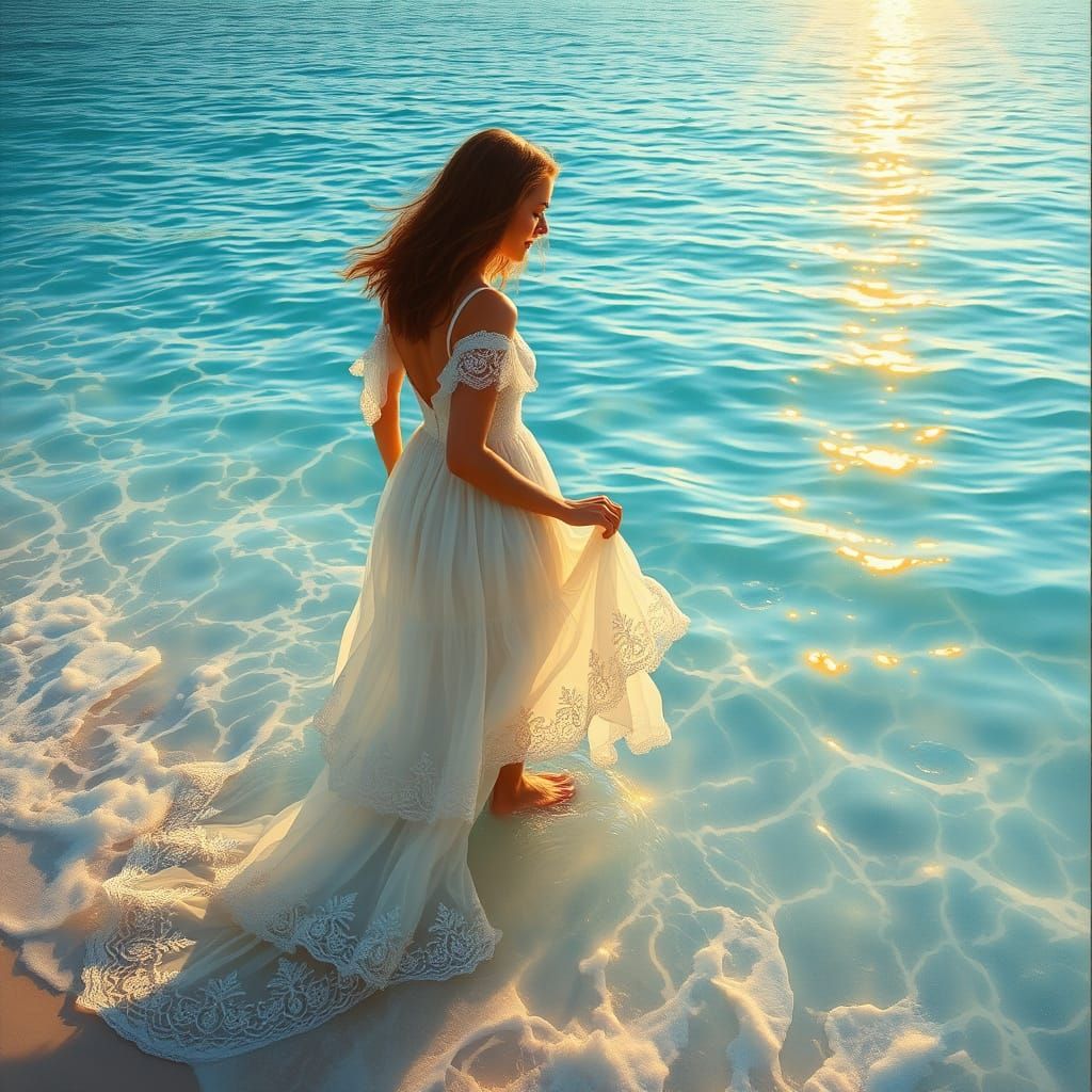 Whimsical Morning at the Serene Beach