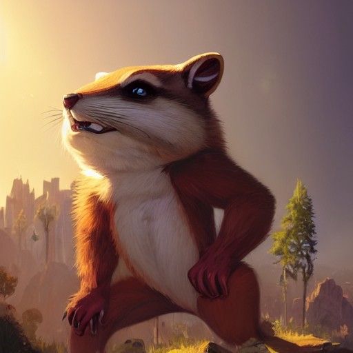 Chipmunk Superhero in GTA V: Digital Fantasy Art