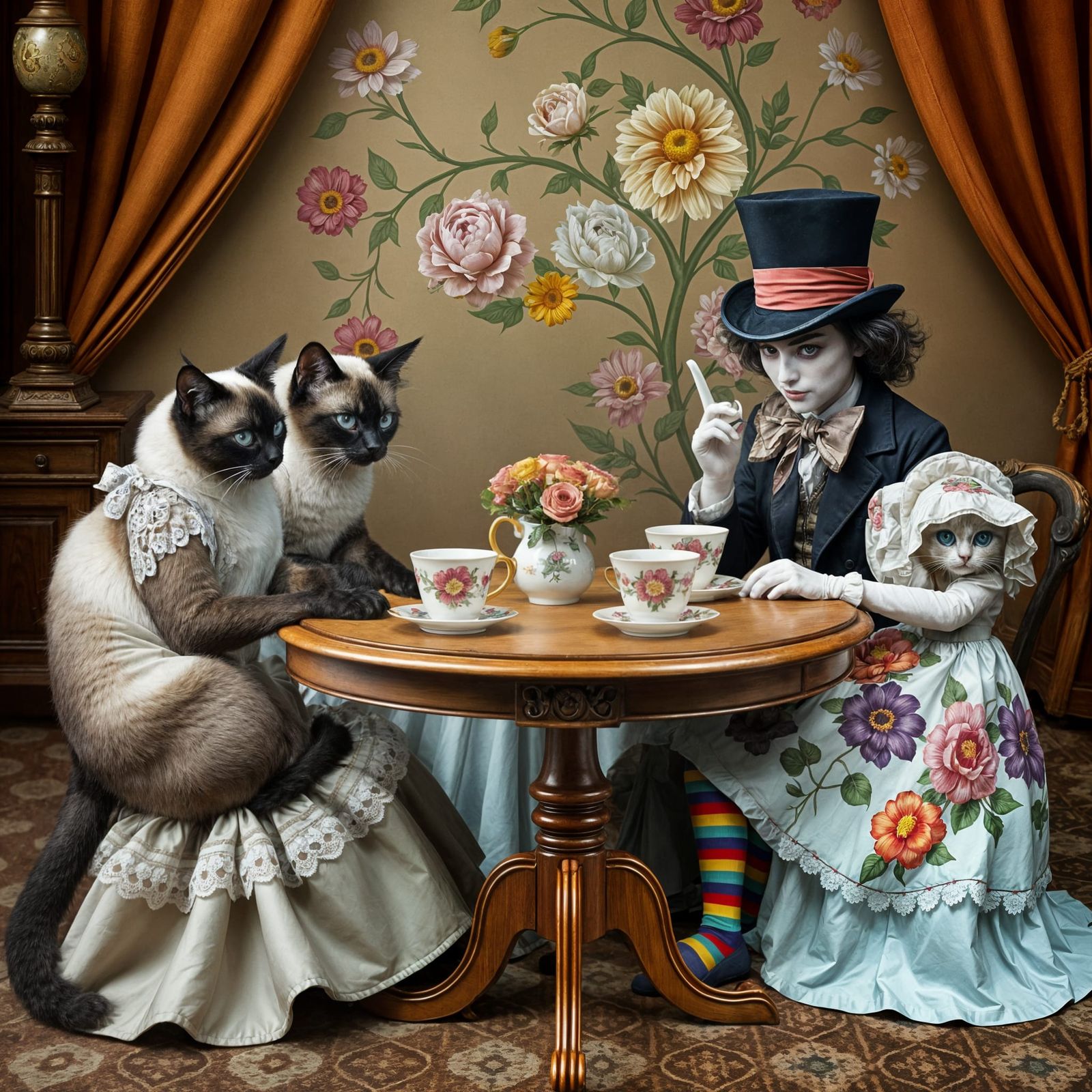 Eccentric Felines Host Whimsical Afternoon Tea in the Style ...