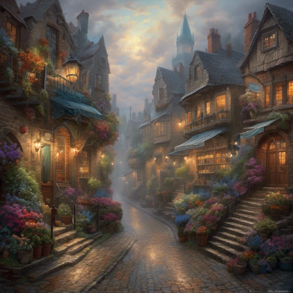 Ethereal Alley Portrait Before the Storm