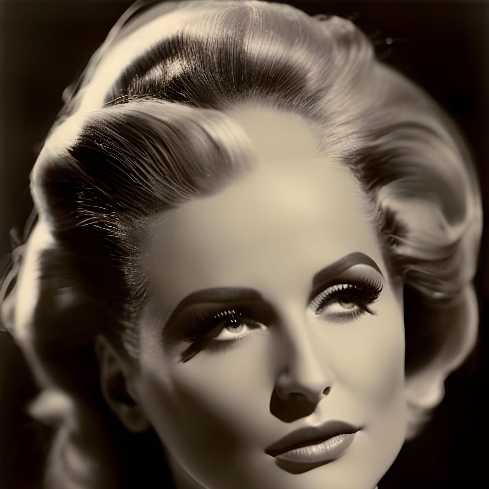 Renaissance Woman Portrait in Golden Hour Light