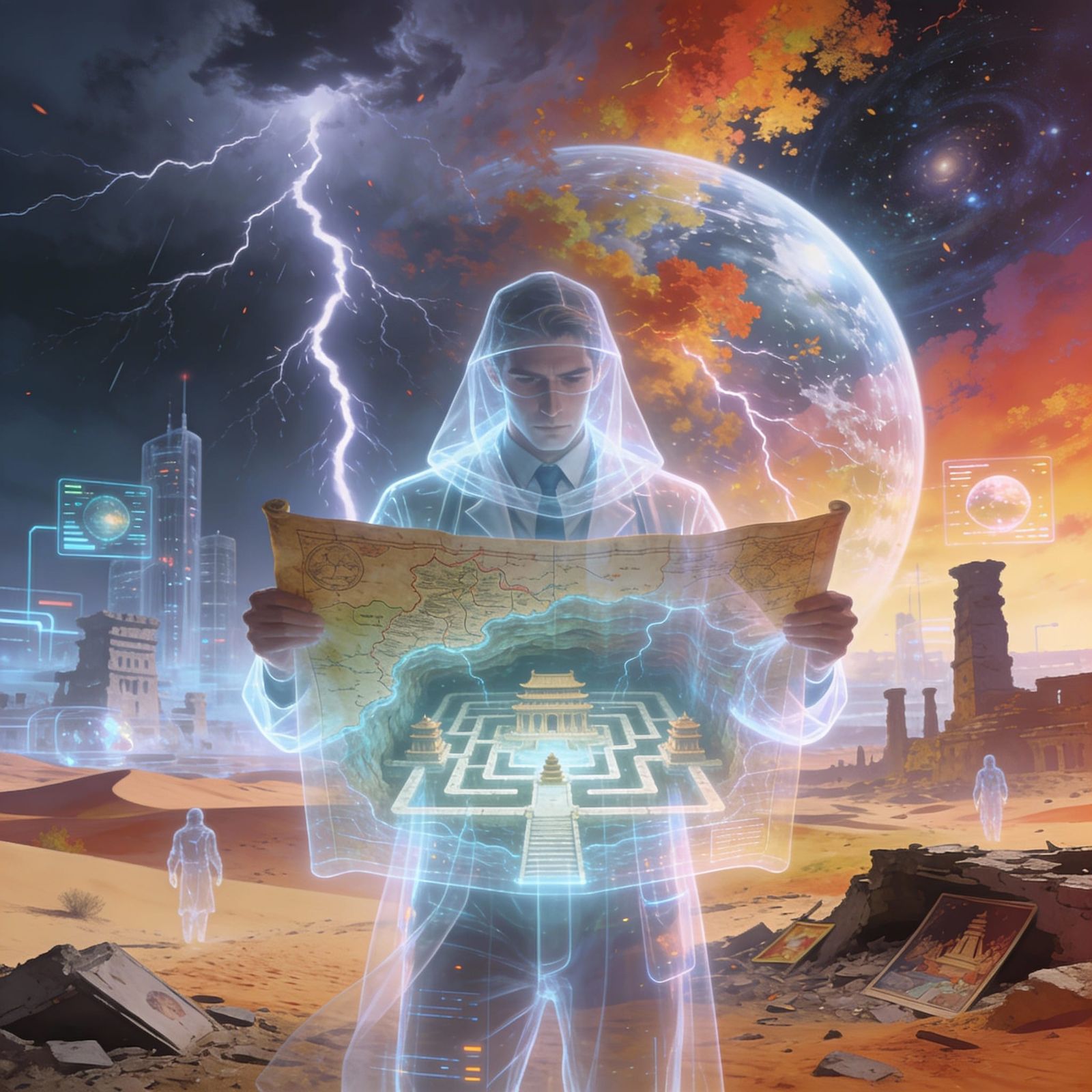 Hologram Scientists Uncover Desert Labyrinth and Future Ruin...