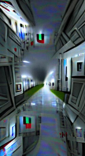 Unnerving Dark Dream: Liminal Space Corridor in 8K
