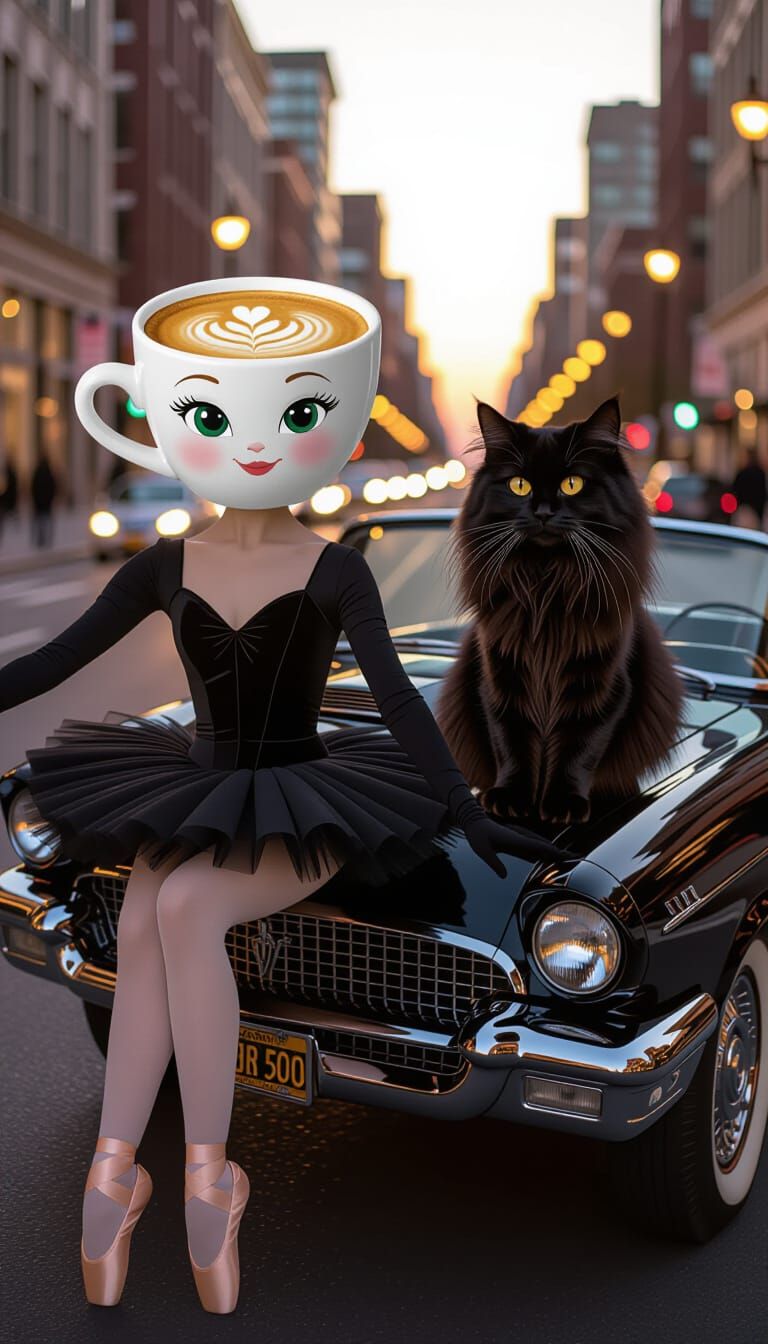 Ballerina Cappuccino and Cat's Sunset Drive