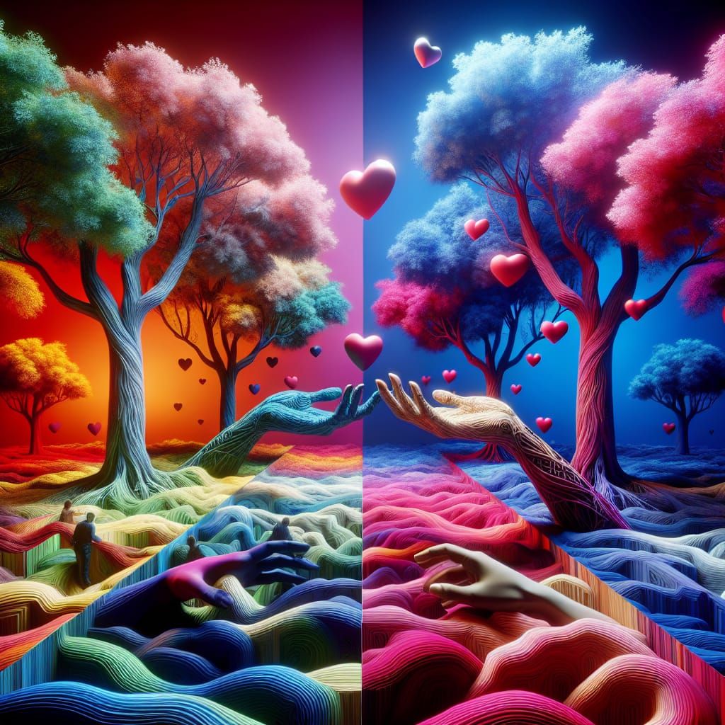 Friendship and Loneliness: Conceptual Digital Art