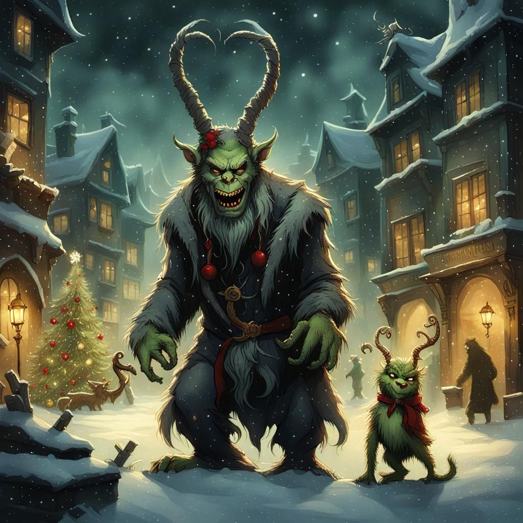 Krampus and the Grinch Steal Christmas in Sinister Dark Fant...