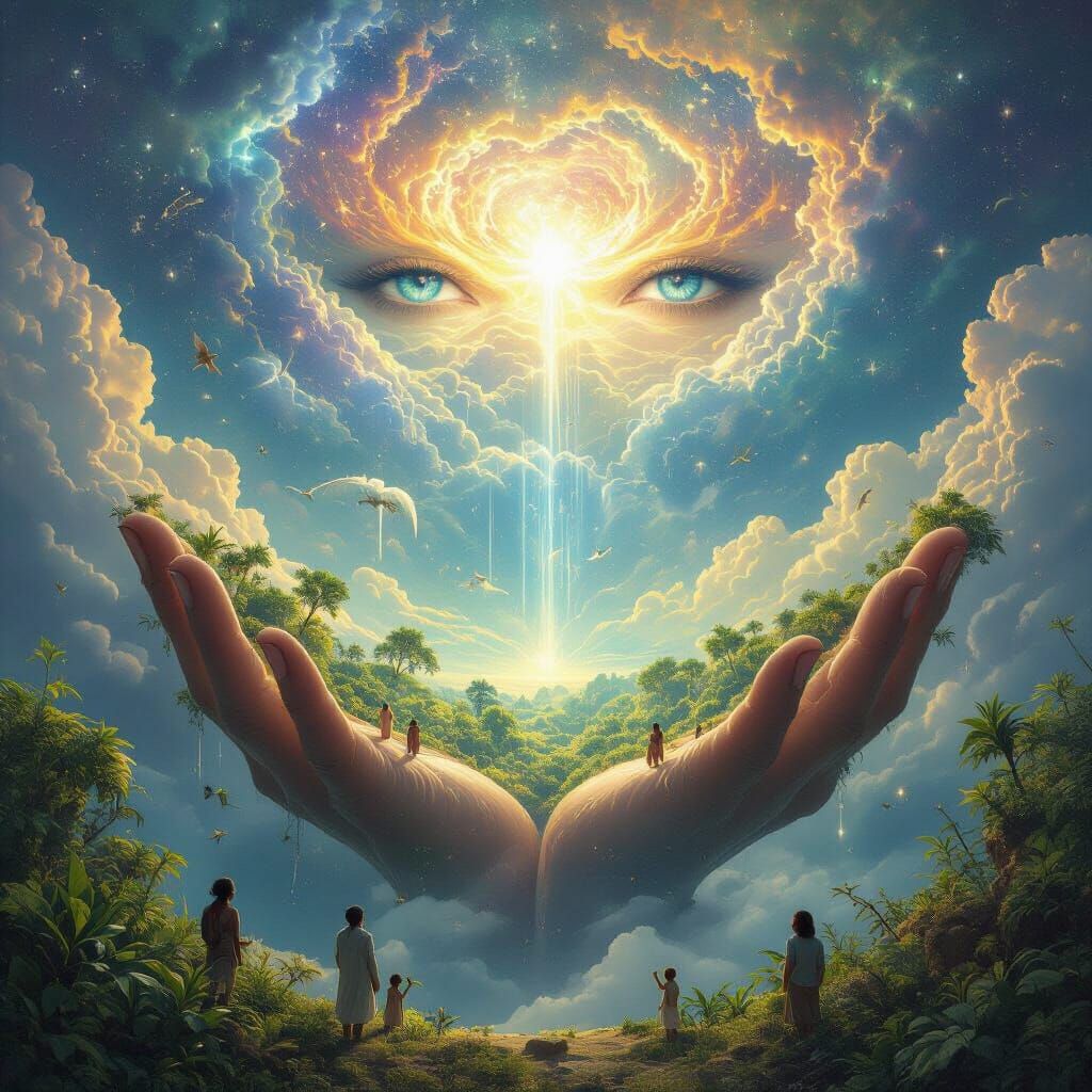 Ancient God's Palm: Earth's Lush Sanctuary