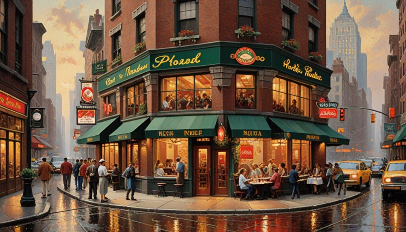 Cozy NYC Pizzeria with Warm, Inviting Ambiance