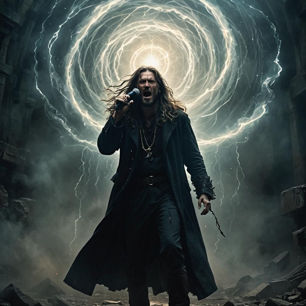 Intense Lyrical Performer in Cinematic Inferno