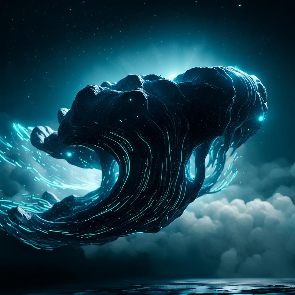 Ethereal Portal in Starry Galaxy: 3D Game Cinematic