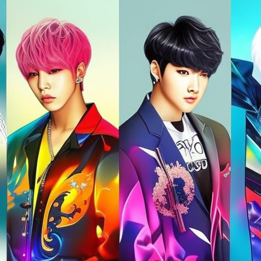 Hyperrealistic K-Pop Stars in Concert