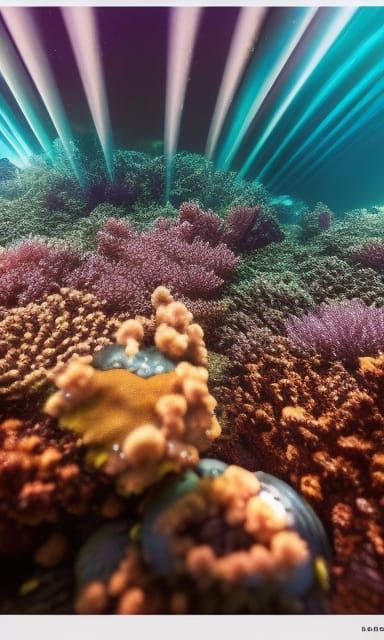 Underwater Army Formation with Glowing Eyes