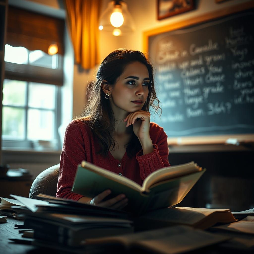 A Mindful Moment of Self-Discovery in a Cozy Study