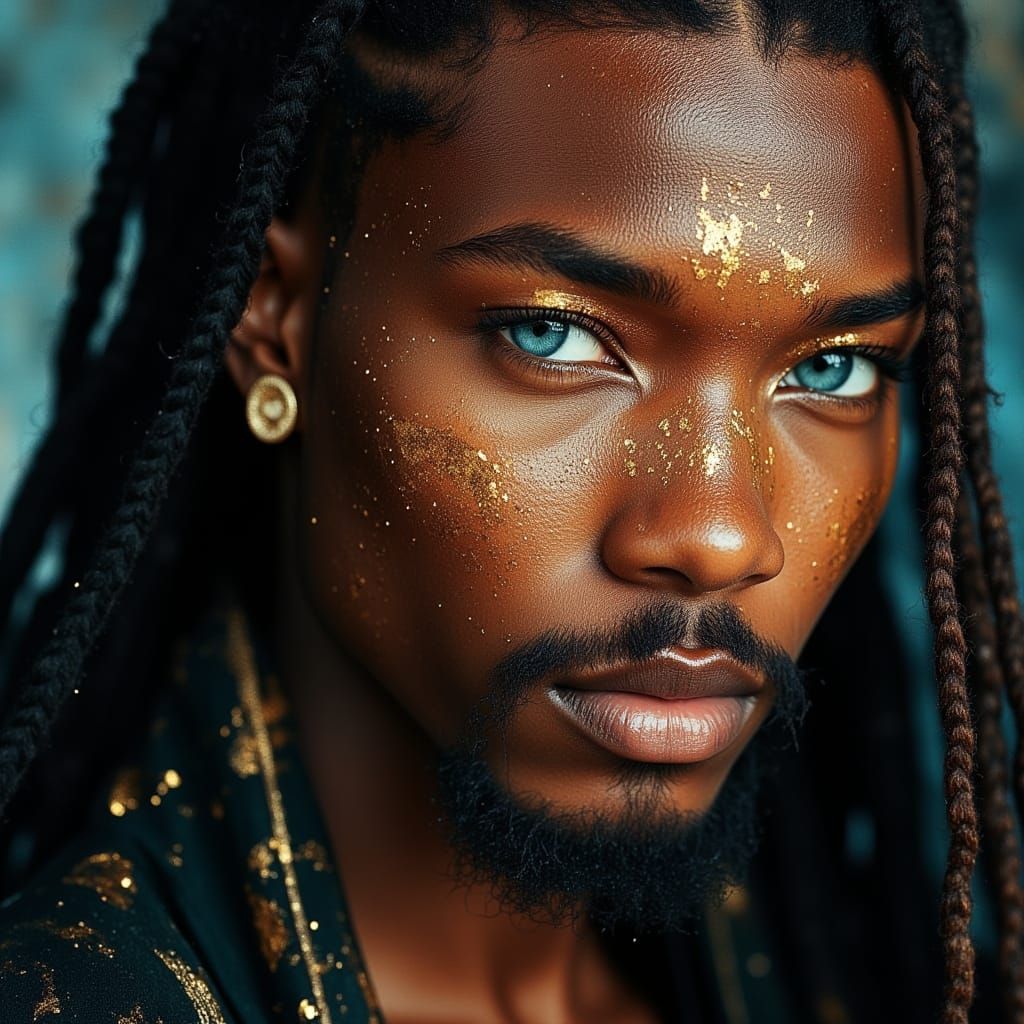 Handsome Warrior Portrait of Young Michael B Jordan