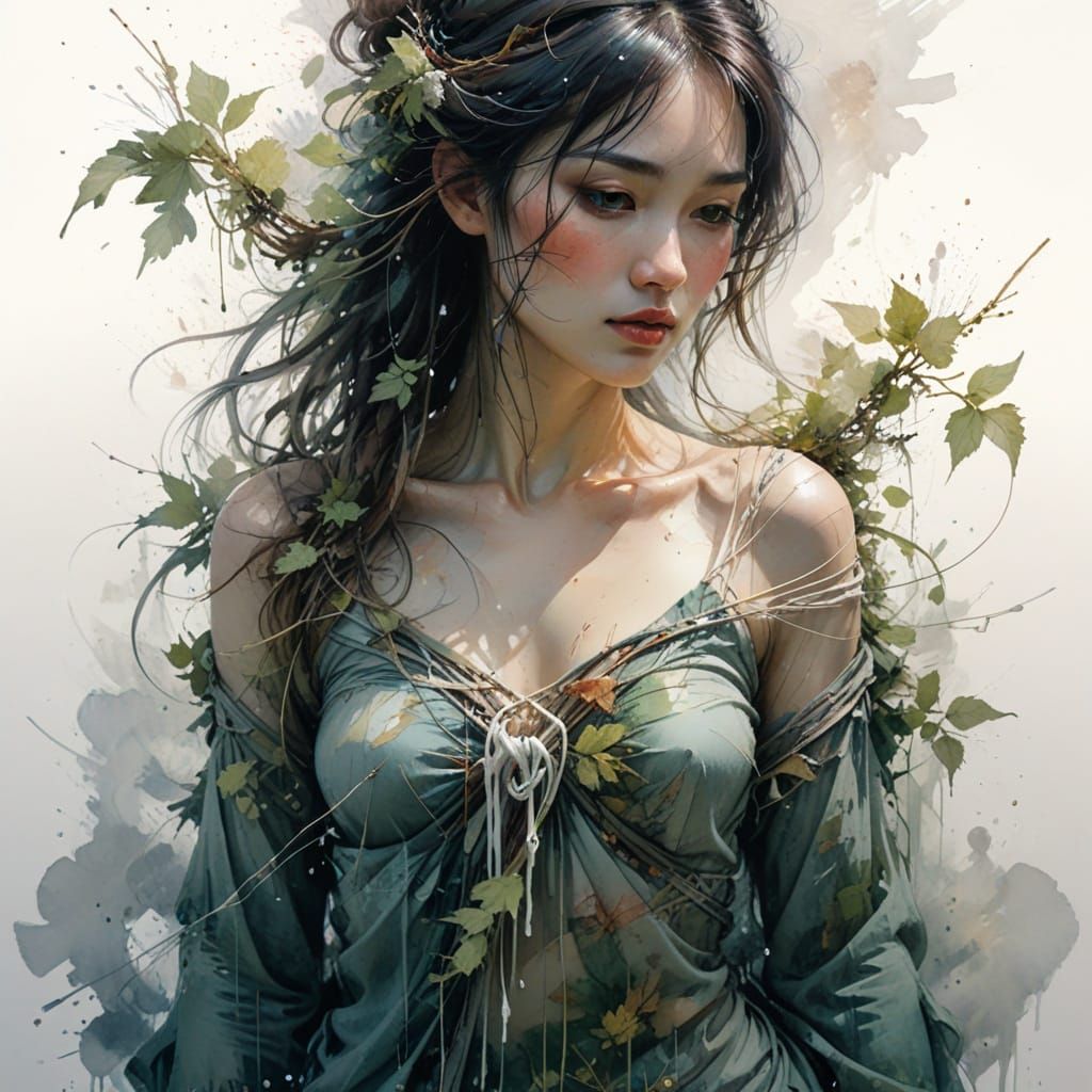 Ethereal Bridge of Dreams Connects Realms in Soft, Whispers-...