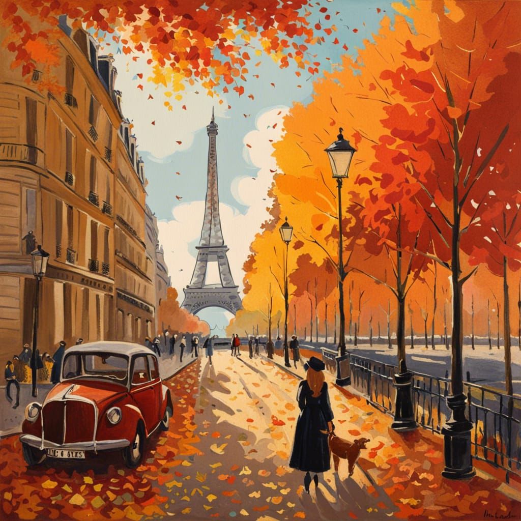 Autumn in Paris, Impressionist Style