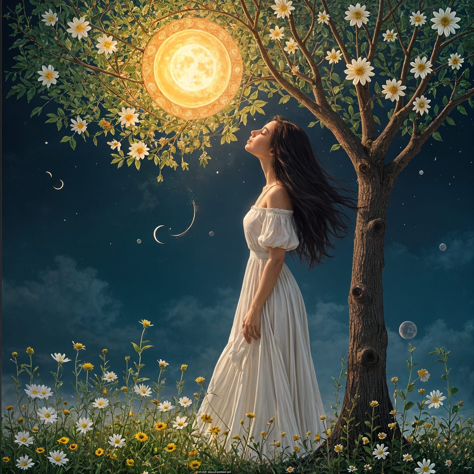 Surreal Conceptual Image of Nature and Abstraction