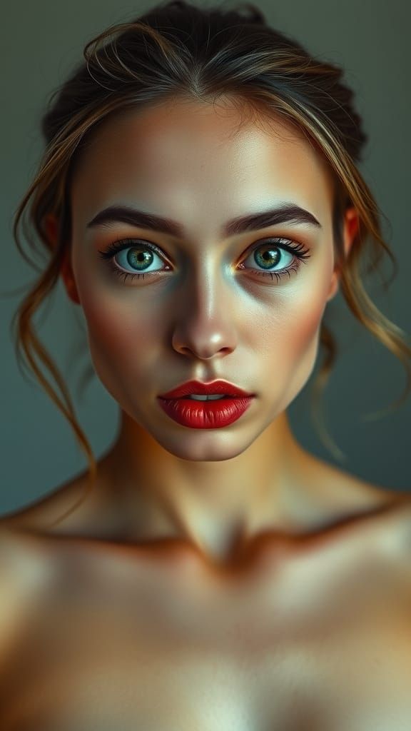 Portrait of a Woman with Innocent Eyes