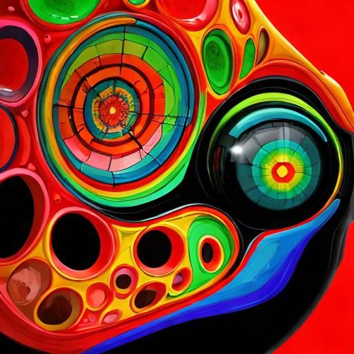 Galactic Murano Glass Explosion in Cubist Surrealism