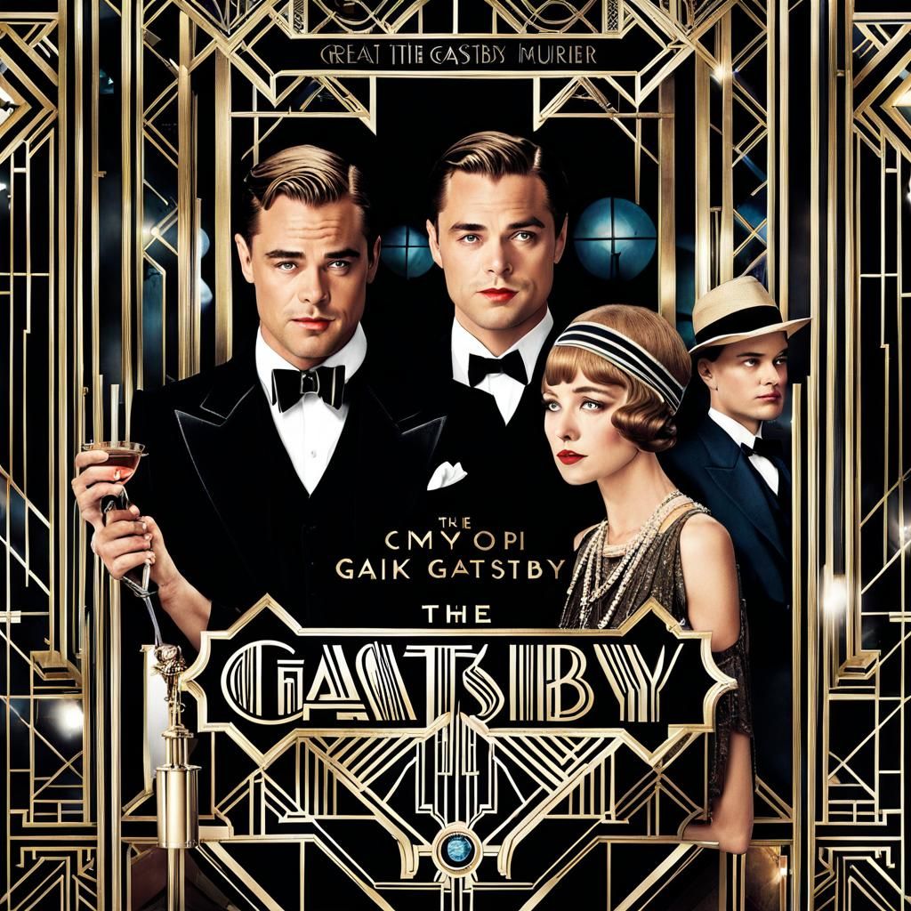 The Great Gatsby in Art Deco Style
