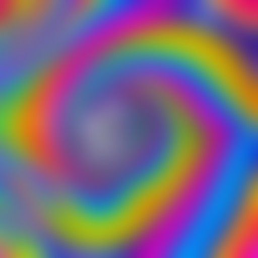 Prismatic Dreams: A Swirling Rainbow Vortex