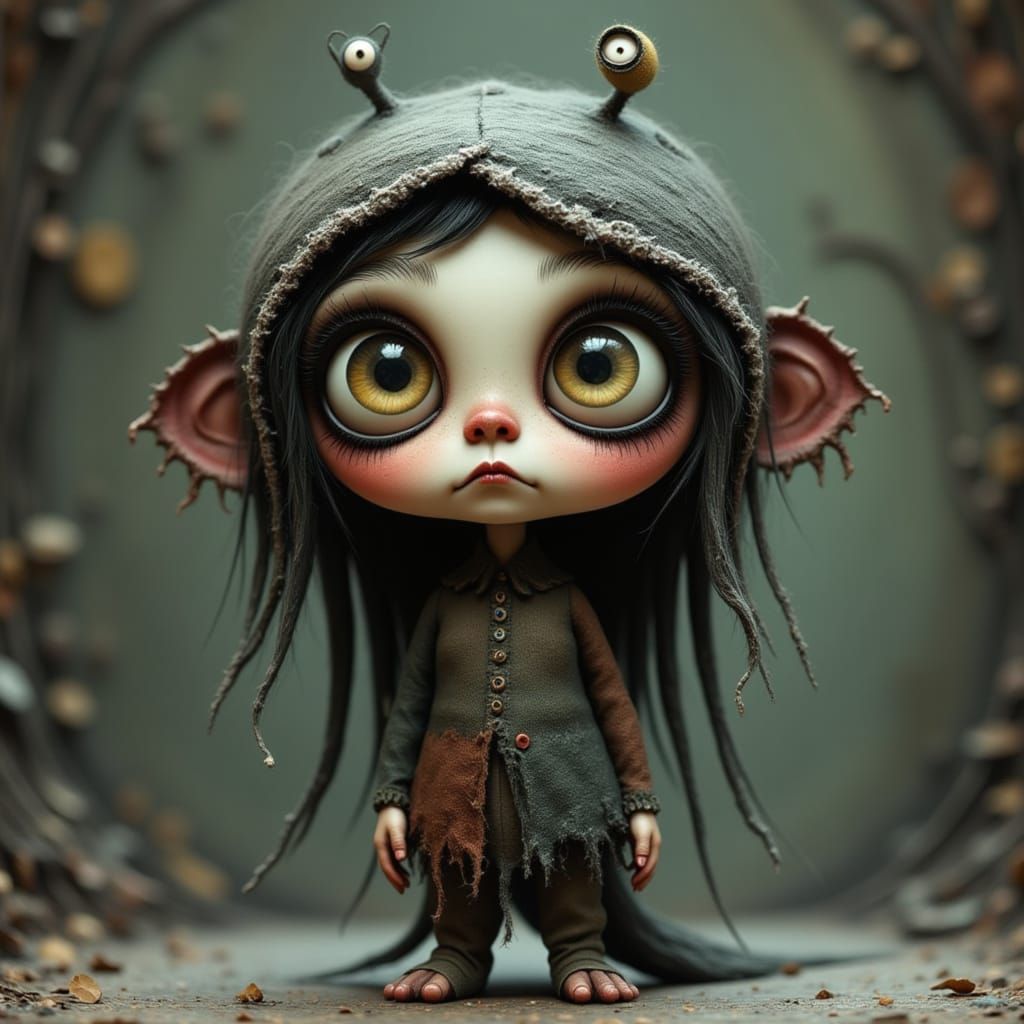 Cute Creepy Chibi Monster Portrait