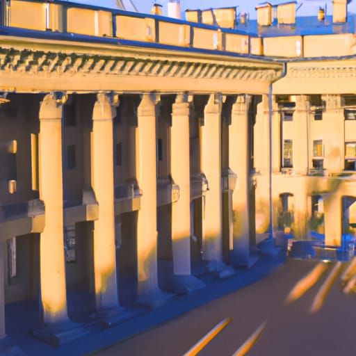 Sandstone Royal Palace in Neo-Classical Style