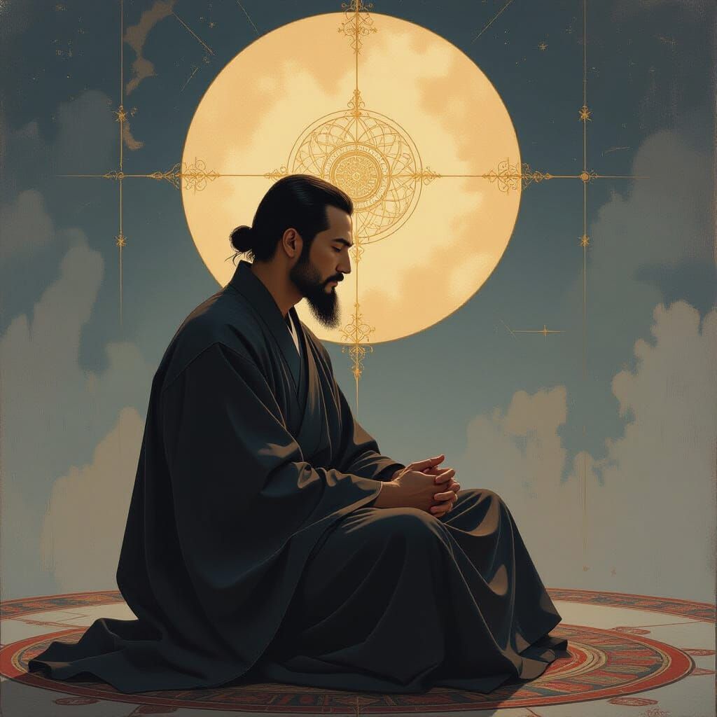Contemplative Theologian in Contemporary Byzantine Style