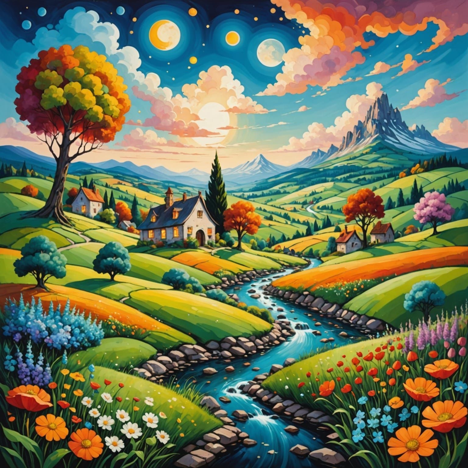 Whimsical Dreamscape: A Stunning Landscape