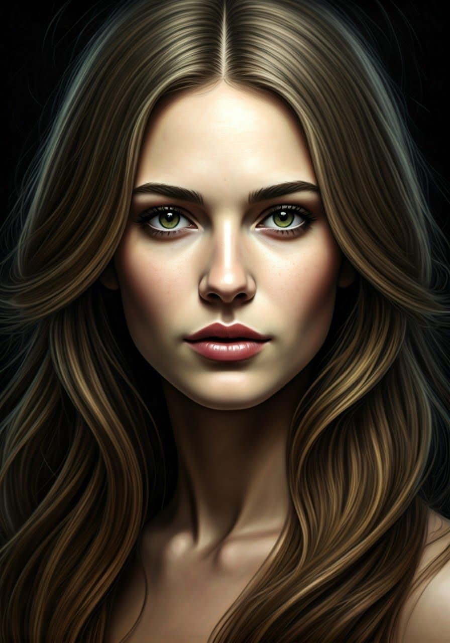 Striking Feminine Portrait with a Deep Gaze