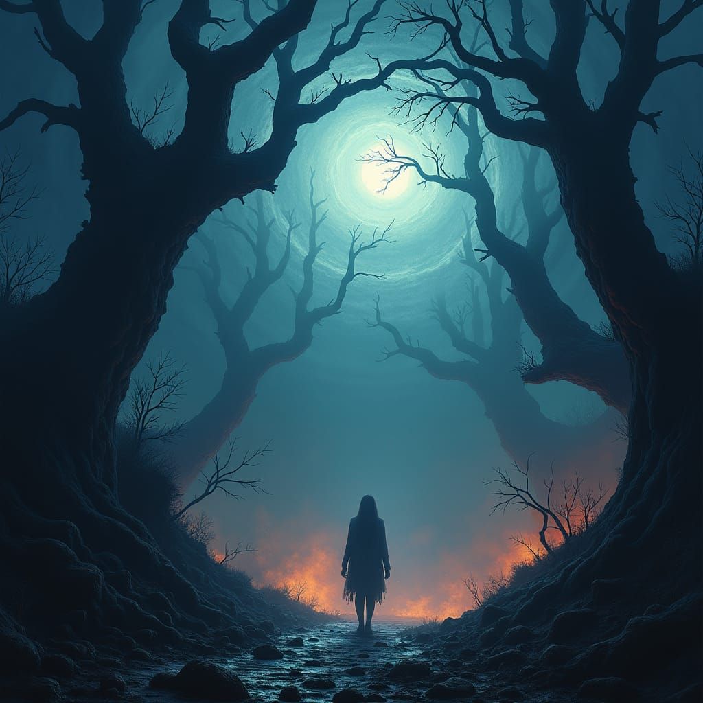 Terrifying Nightmare in Dark Gothic Style