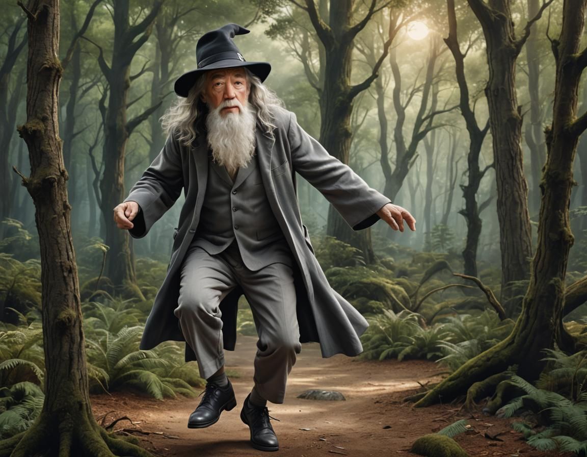 Gandalf Moonwalks in Michael Jackson Style