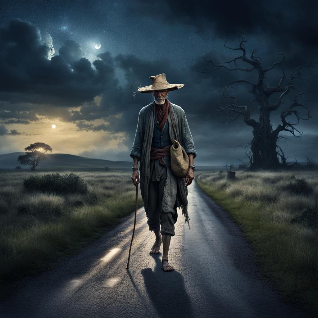 El Silbón Legend: Lonely Road Digital Matte Painting