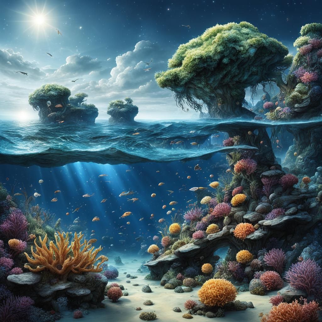 Celestial Goblets Toasting in Solitary Plant Sea